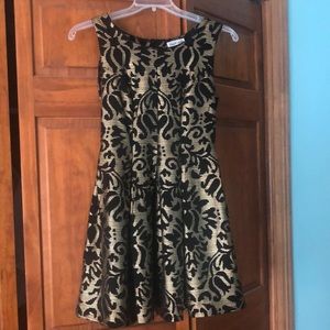 Black and Gold Cocktail Dress